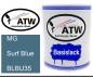 Preview: MG, Surf Blue, BLBU35: 1L Lackdose, von ATW Autoteile West.